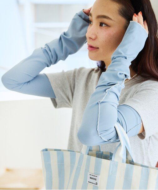 【UVカット】さらっと接触冷感アームカバー