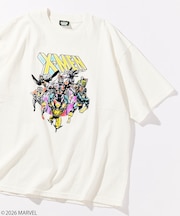 MARVEL/マーベル X-MEN クルーネックTシャツ / 静電フロッキー加工
