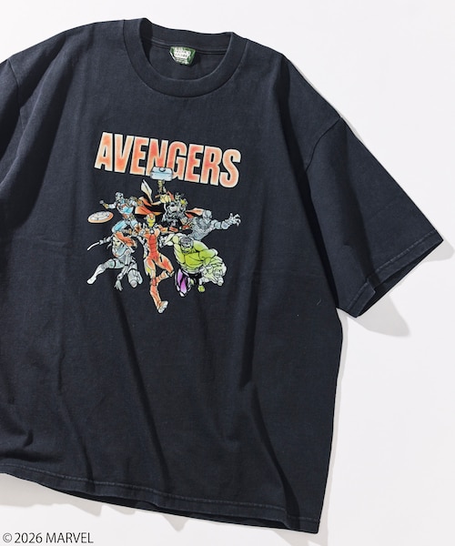 MARVEL/マーベル アベンジャーズ クルーネックTシャツ / 静電