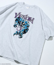 MARVEL/マーベル ヴェノム クルーネックTシャツ / 静電フロッキー加工