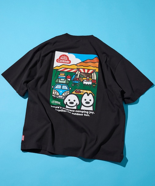 Coleman×matsui×FREAK'S STORE 別注 バックプリント クルーネックTシャツ/Camping Joy