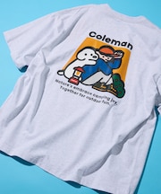 Coleman×matsui×FREAK'S STORE 別注 バックプリント クルーネックTシャツ/Hug