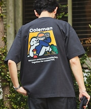 Coleman×matsui×FREAK'S STORE 別注 バックプリント クルーネックTシャツ/Hug