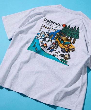 Coleman×matsui×FREAK'S STORE 別注 バックプリント クルーネックTシャツ/Lake Side