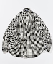 ギンガムチェック ロングスリーブ BDシャツ/ワンウォッシュ