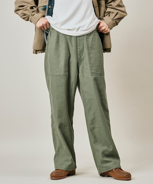 別注 ワイドストレート ファティーグパンツ/イージーパンツ