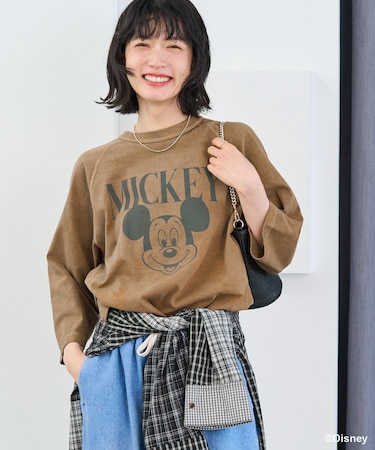 【MICKEY MOUSE】 ラグランTシャツ