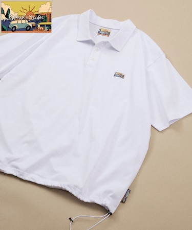 FREAK'S STORE for BEACH & FES リラックスフィット ワンポイントロゴ スピンドル ポロシャツ