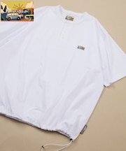 FREAK'S STORE for BEACH & FES リラックスフィット ワンポイントロゴ スピンドル ヘンリーネックTシャツ