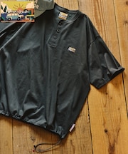 FREAK'S STORE for BEACH & FES リラックスフィット ワンポイントロゴ スピンドル ヘンリーネックTシャツ