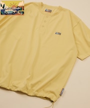 FREAK'S STORE for BEACH & FES リラックスフィット ワンポイントロゴ スピンドル ヘンリーネックTシャツ