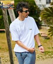 FREAK'S STORE for BEACH & FES リラックスフィット ワンポイントロゴ スピンドル ポケットTシャツ