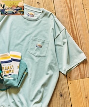 FREAK'S STORE for BEACH & FES リラックスフィット ワンポイントロゴ スピンドル ポケットTシャツ