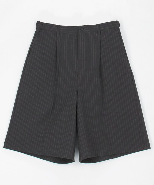 1タック バギーシルエット スラックス ショートパンツ