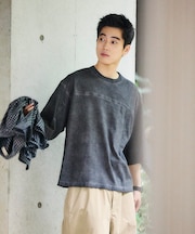 コールドダイ フットボール クルーネックTシャツ