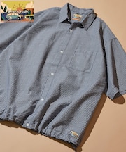 FREAK'S STORE for BEACH & FES シアサッカー スピンドル レギュラーカラー ショートスリーブシャツ