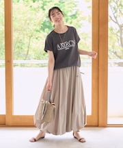 別注 フレンチスリーブTシャツ スカートセットアップ