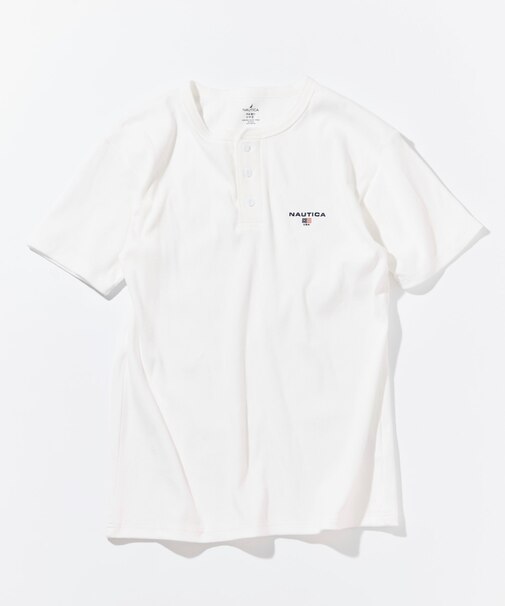 Essentials タイトフィット S/S ヘンリーネックTシャツ