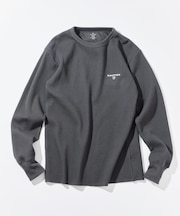 Essentials タイトフィット L/S クルーネック ワッフルTシャツ