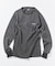 Essentials タイトフィット L/S ヘンリーネック ワッフル ピグメントTシャツ