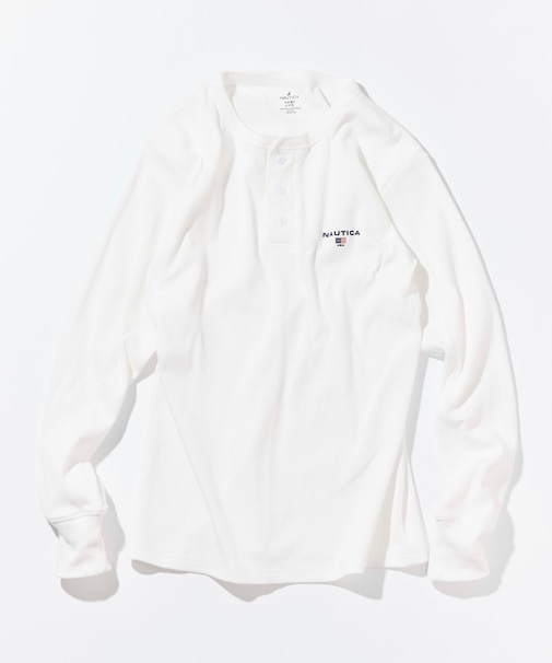 Essentials タイトフィット L/S ヘンリーネックTシャツ