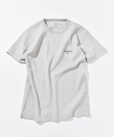 Essentials タイトフィット S/S クルーネック ワッフルTシャツ