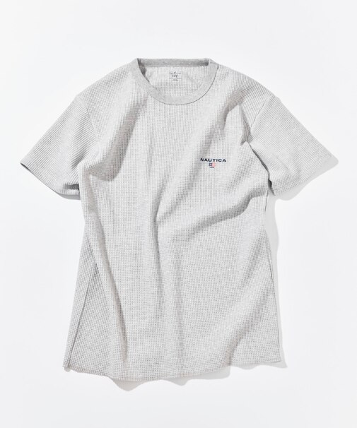 Essentials タイトフィット S/S クルーネック ワッフルTシャツ