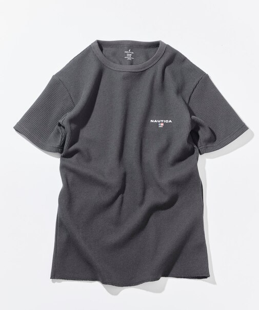 Essentials タイトフィット S/S クルーネック ワッフルTシャツ