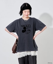 【MICKEY MOUSE】フロッキーTシャツ