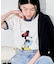 【MICKEY MOUSE】 リンガーTシャツ
