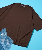 【新色追加】 SUPER ICE / スーパーアイス クルーネック ニットTシャツ / 接触冷感