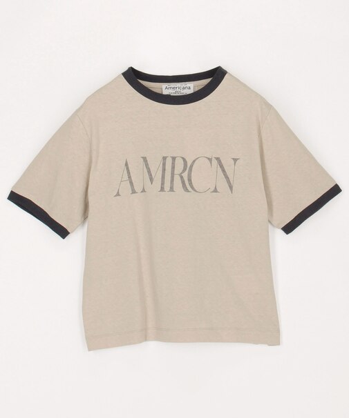 クロップド リンガーTシャツ