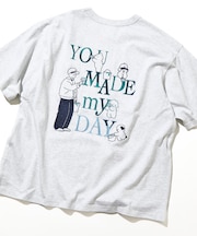 tombonia/トムボニア バックプリント クルーネックTシャツ/YOU MADE MY DAY