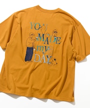 tombonia/トムボニア バックプリント クルーネックTシャツ/YOU MADE MY DAY