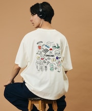tombonia/トムボニア バックプリント クルーネック ポケットTシャツ/ニューライフ
