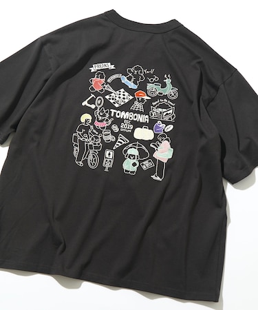 tombonia/トムボニア バックプリント クルーネック ポケットTシャツ/ニューライフ