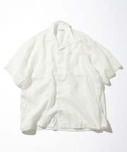 Linen Open Collar Short Sleeve Shirt