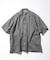 Linen Open Collar Short Sleeve Shirt