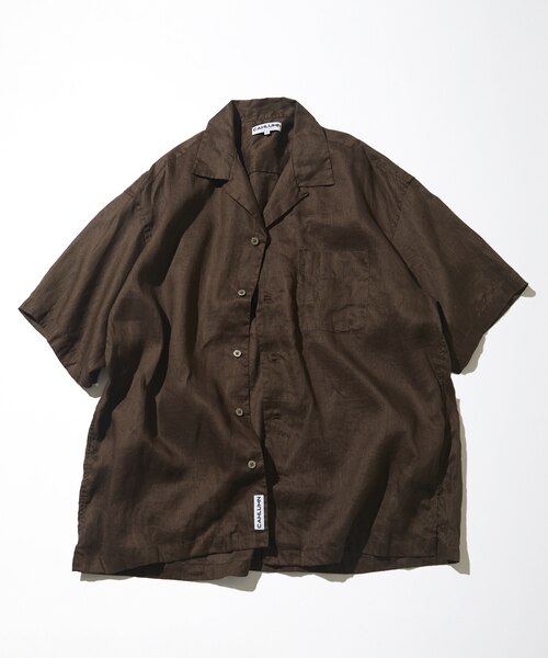 Linen Open Collar Short Sleeve Shirt｜フリークスストアの通販
