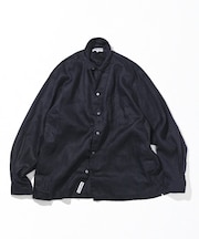 Linen Open Collar Long Sleeve Shirt