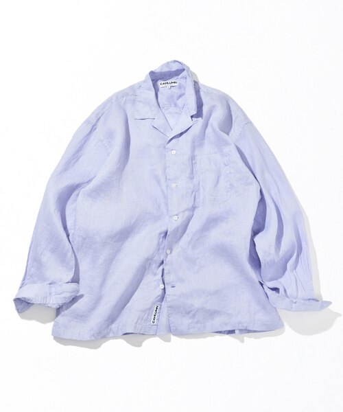 Linen Open Collar Long Sleeve Shirt｜フリークスストアの通販｜&mall