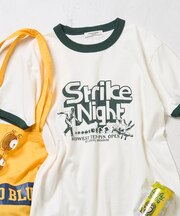 SPORTS PRINT RINGER T-SHIRT