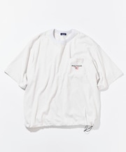 リラックスフィット フラッグロゴ ヘムコード ポケットTシャツ