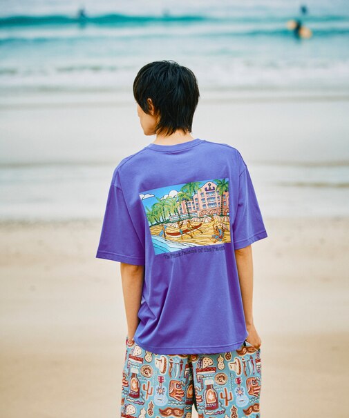 GREENROOM GALLERY × FREAK'S STORE / グリーンルームギャラリー 別注 Heather Brown 半袖Tシャツ