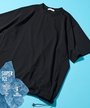 SUPER ICE / スーパーアイス クルーネック スピンドルTシャツ 接触冷感 / 吸水速乾 / UVカット