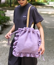 【Beach & Festival】別注 キルティング巾着バッグ