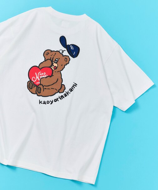 kaoyorinakami × FREAK'S STORE/カオヨリナカミ 別注 スワリパンチベア Tee