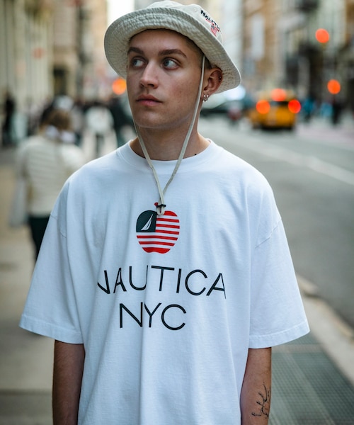 Made in U.S.A ヘビーウェイト オーバーサイズ クルーネック プリントT