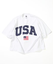 Made in U.S.A ヘビーウェイト オーバーサイズ クルーネック プリントTシャツ type 5