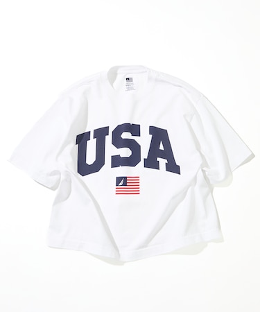 Made in U.S.A ヘビーウェイト オーバーサイズ クルーネック プリントTシャツ type 5